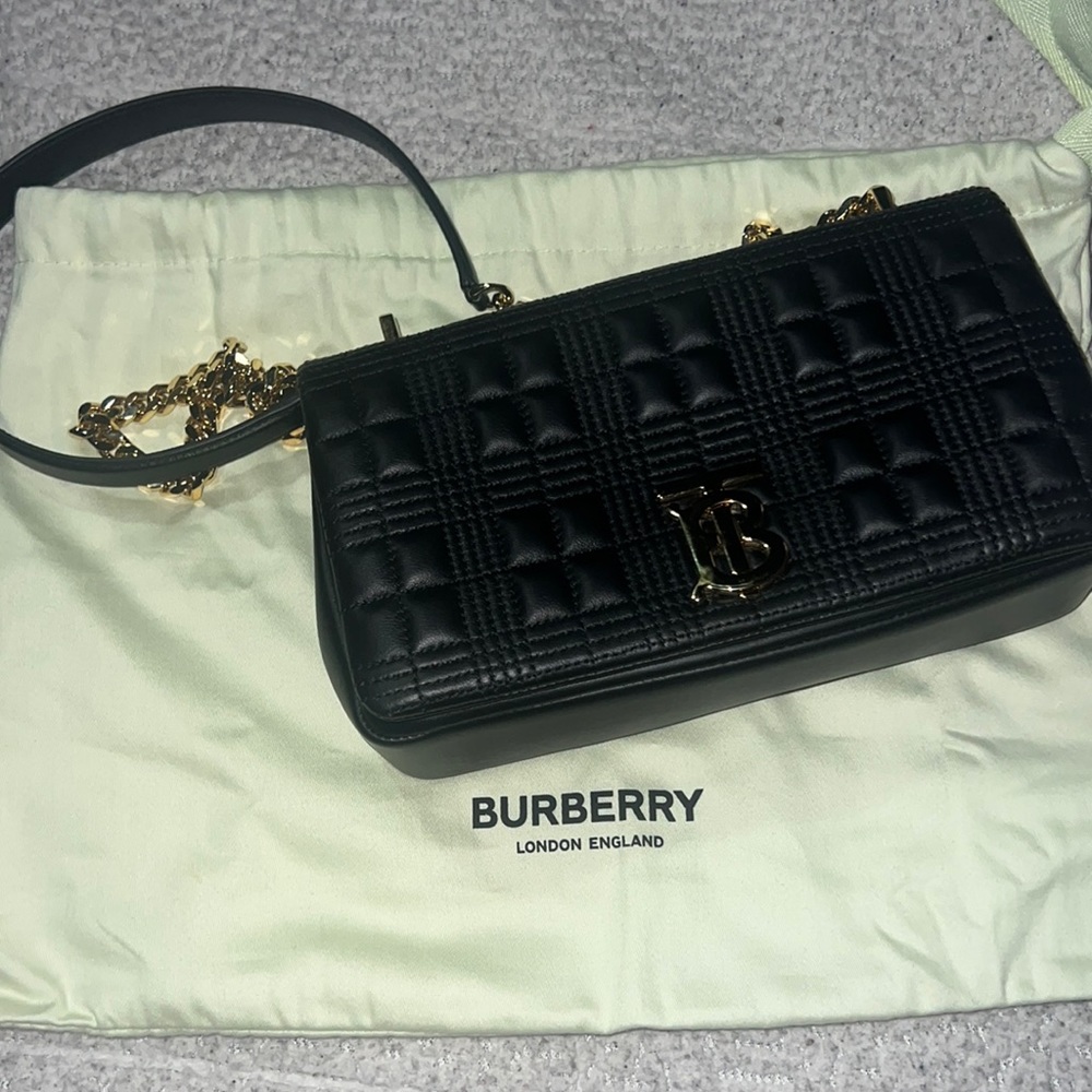 Small TB Soft Crossbody Bag, Black